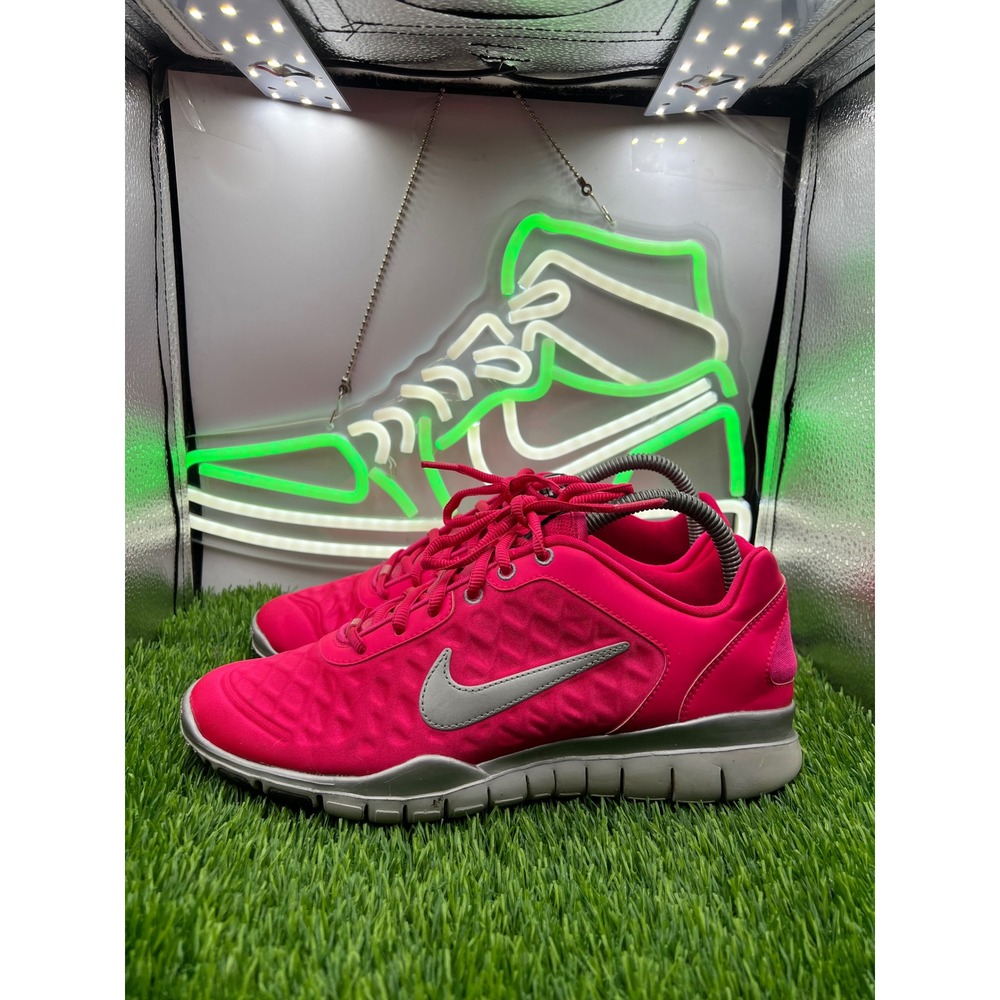 Nike Free TR Twist Solar Pink Metallic Silver Wmns 8.5 Training Shoes 453341-600